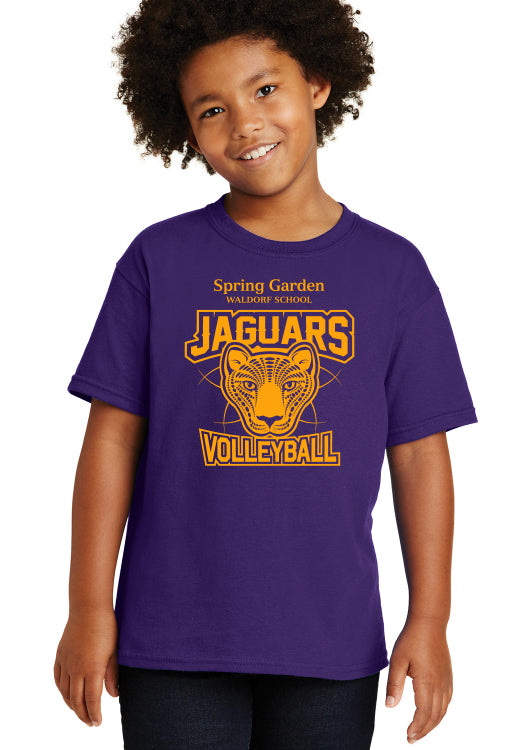 YOUTH VOLLEYBALL PURPLE TEE